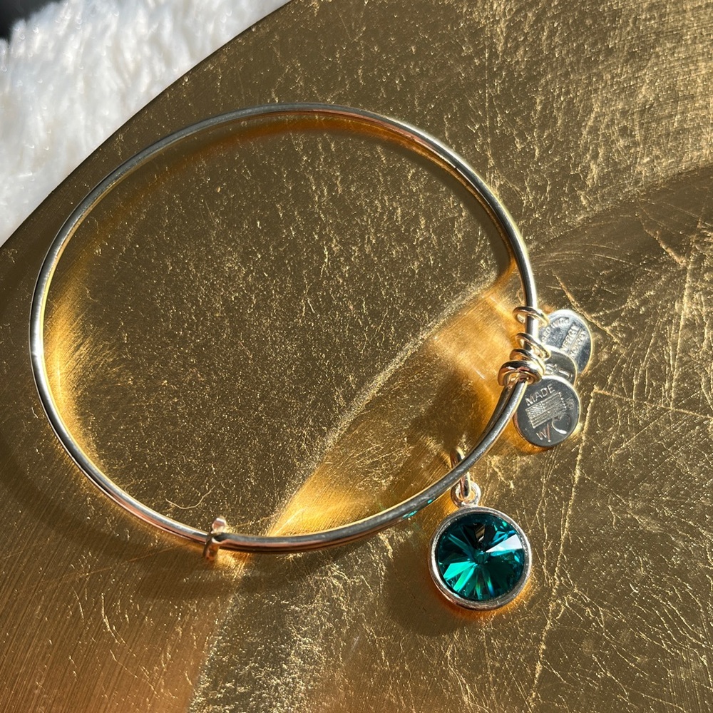 ALEX & ANI BIRTHSTONE CHARM BANGLE - Picture 4 of 6